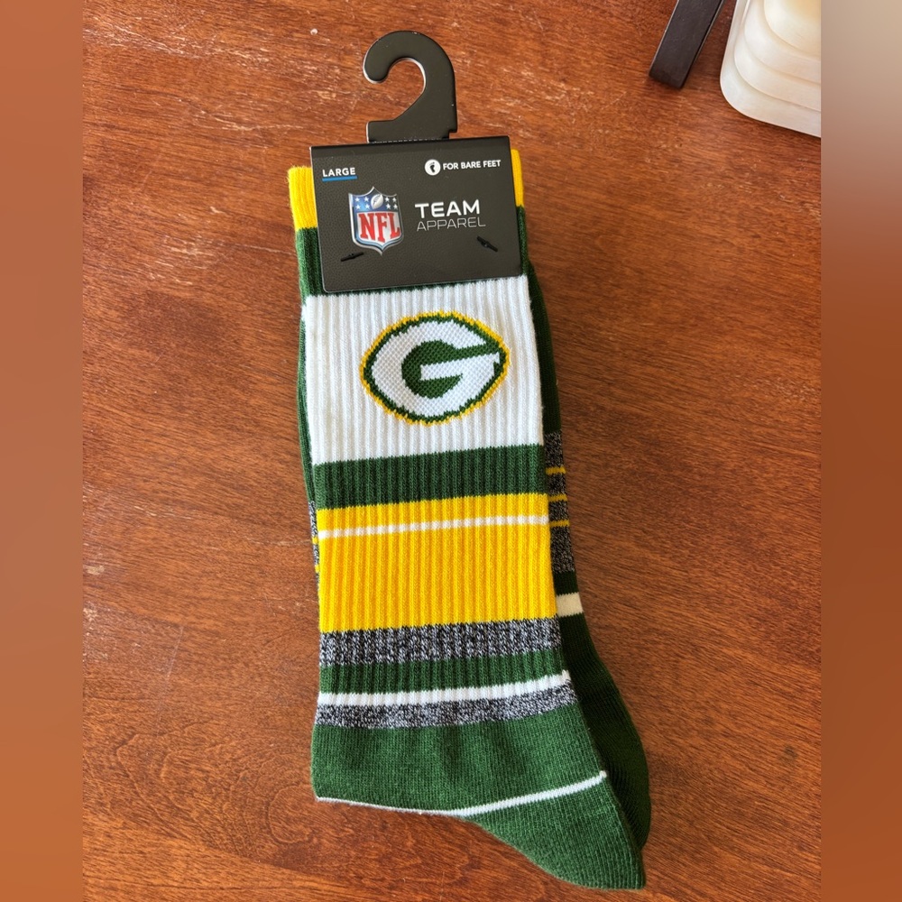 NFL Team Green Bay Packers Men’s Crew Socks